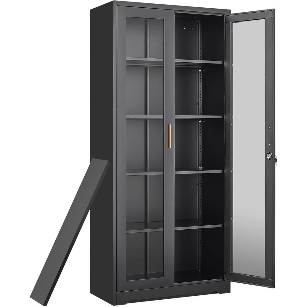 Storage - Vetrina espositiva in metallo con porta